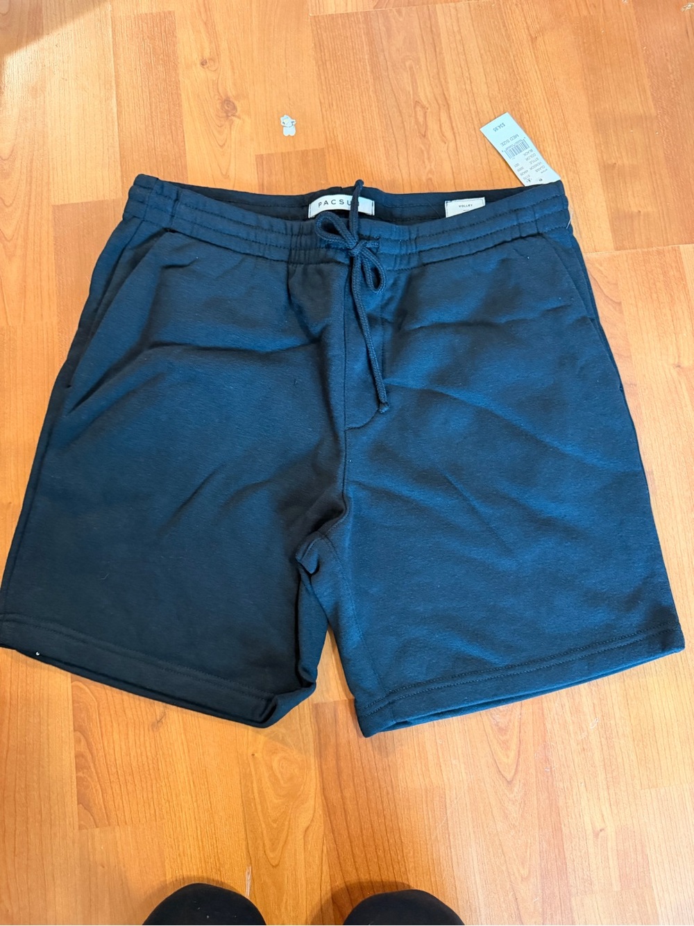 PacSun Black Men's Athletic Drawstring Shorts